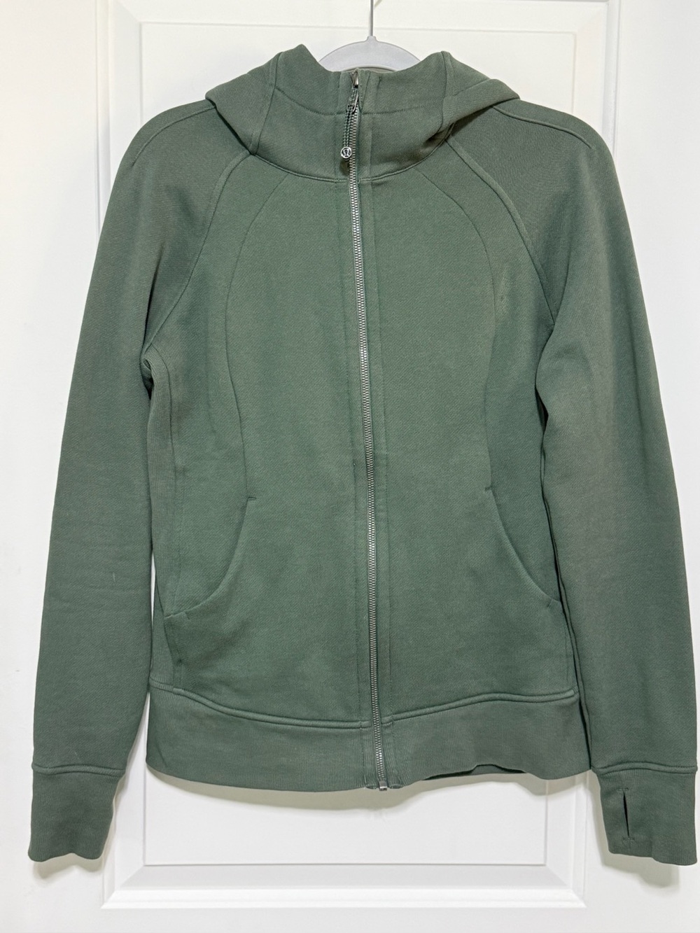 lululemon athletica Full Zip Scuba in Dark Forest